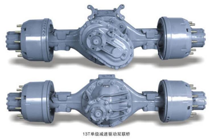 汉德13T单级减速驱动双联桥 车桥
