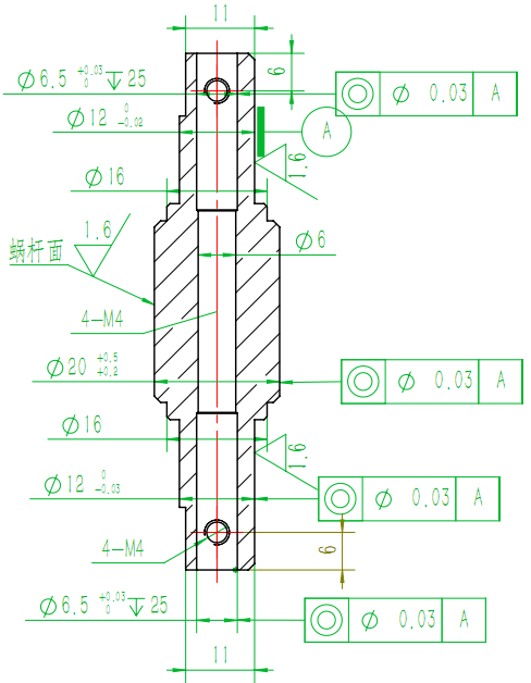 小型蜗轮蜗杆加工定制 图纸