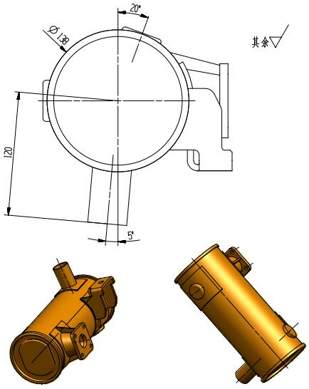 定制加工工程車消音器 挖掘機(jī)消聲器 圖紙1